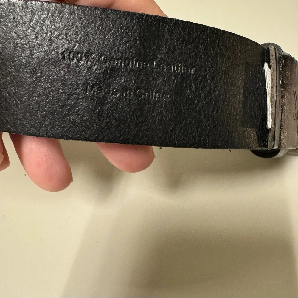 Abercrombie & Fitch Kids Black Leather Belt Sz 5-8 Boys Youth School